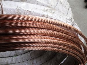 150平方的铜包钢绞线400米已生产完毕